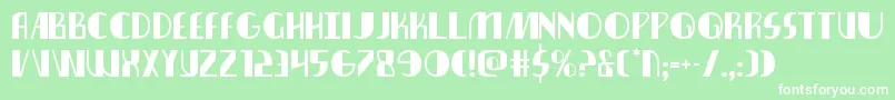 nathanbrazil1 1 Font – White Fonts on Green Background