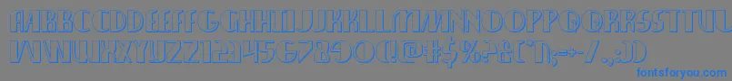 nathanbrazil3d1 1 Font – Blue Fonts on Gray Background