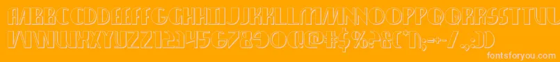 nathanbrazil3d1 1 Font – Pink Fonts on Orange Background