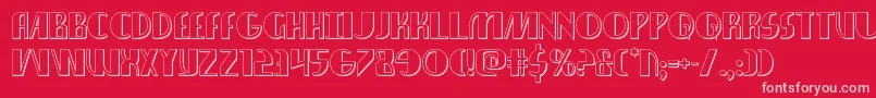 nathanbrazil3d1 1 Font – Pink Fonts on Red Background