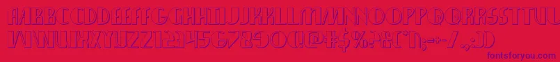 nathanbrazil3d1 1-Schriftart – Violette Schriften auf rotem Hintergrund