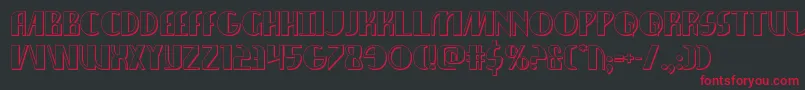 nathanbrazil3d1 1 Font – Red Fonts on Black Background