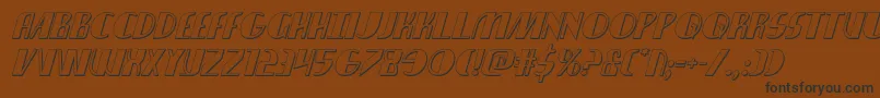 nathanbrazil3dital1 1 Font – Black Fonts on Brown Background