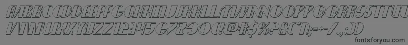 nathanbrazil3dital1 1 Font – Black Fonts on Gray Background