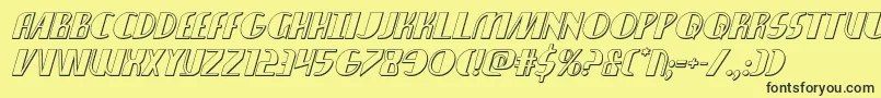 nathanbrazil3dital1 1 Font – Black Fonts on Yellow Background