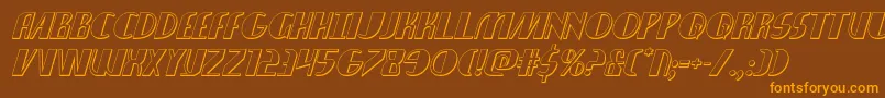 nathanbrazil3dital1 1 Font – Orange Fonts on Brown Background