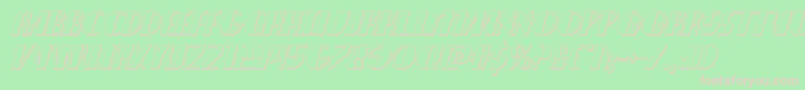 nathanbrazil3dital1 1 Font – Pink Fonts on Green Background