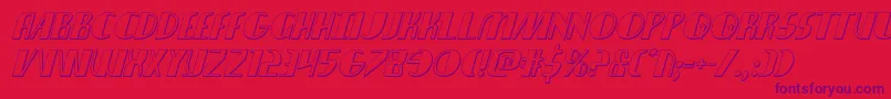 nathanbrazil3dital1 1 Font – Purple Fonts on Red Background