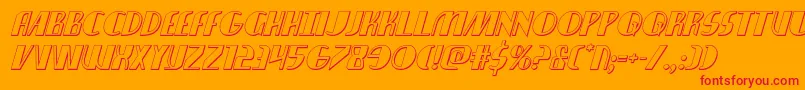 nathanbrazil3dital1 1 Font – Red Fonts on Orange Background