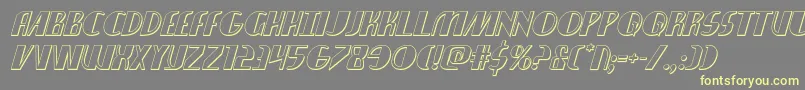 Шрифт nathanbrazil3dital1 1 – жёлтые шрифты на сером фоне