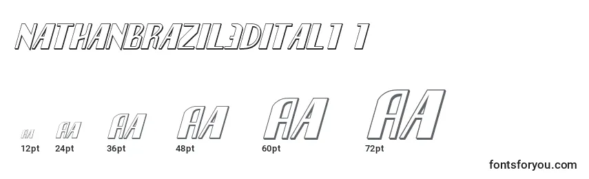 Размеры шрифта Nathanbrazil3dital1 1