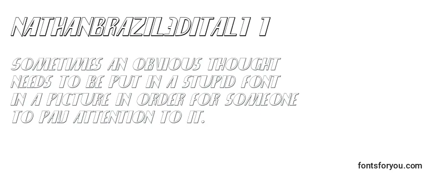 Nathanbrazil3dital1 1 Font