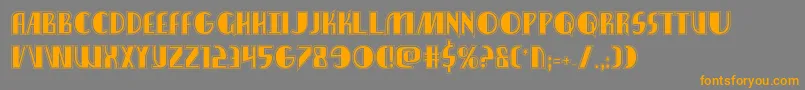 nathanbrazilacad1 1 Font – Orange Fonts on Gray Background