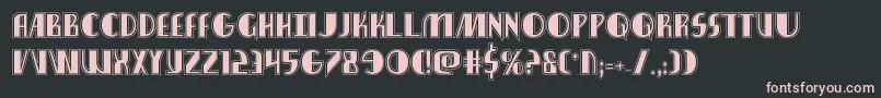 nathanbrazilacad1 1 Font – Pink Fonts on Black Background