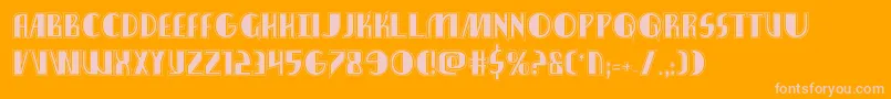 nathanbrazilacad1 1 Font – Pink Fonts on Orange Background