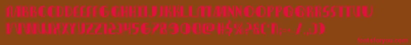 nathanbrazilacad1 1 Font – Red Fonts on Brown Background