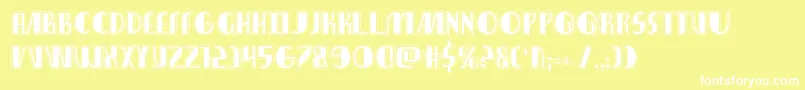 nathanbrazilacad1 1 Font – White Fonts on Yellow Background