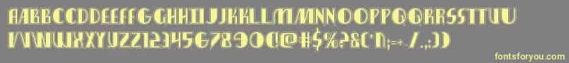 nathanbrazilacad1 1 Font – Yellow Fonts on Gray Background