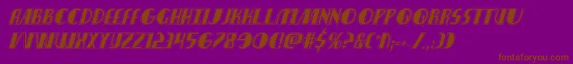 nathanbrazilacadital1 1 Font – Brown Fonts on Purple Background