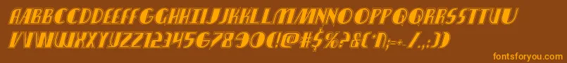 nathanbrazilacadital1 1 Font – Orange Fonts on Brown Background