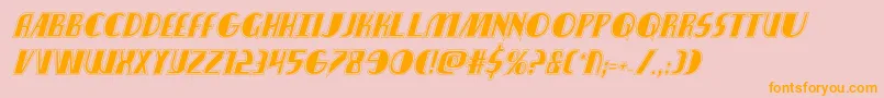 nathanbrazilacadital1 1 Font – Orange Fonts on Pink Background