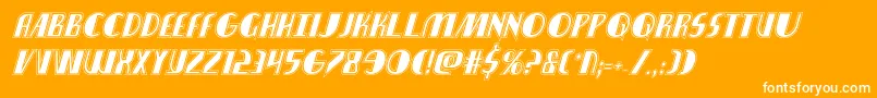 nathanbrazilacadital1 1 Font – White Fonts on Orange Background