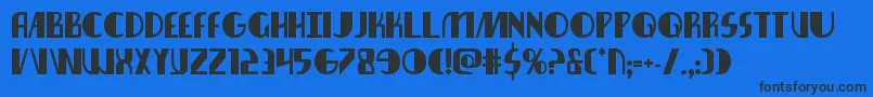 nathanbrazilbold1 1 Font – Black Fonts on Blue Background