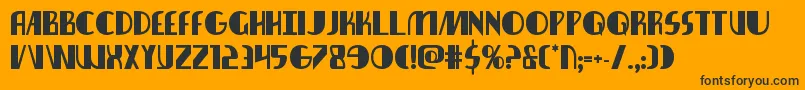 nathanbrazilbold1 1 Font – Black Fonts on Orange Background