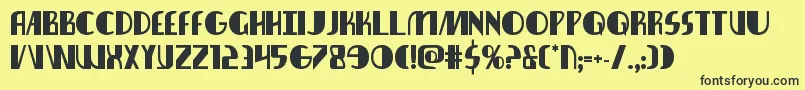 Czcionka nathanbrazilbold1 1 – czarne czcionki na żółtym tle