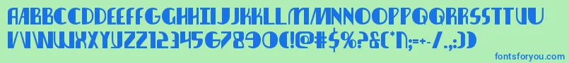 Шрифт nathanbrazilbold1 1 – синие шрифты на зелёном фоне