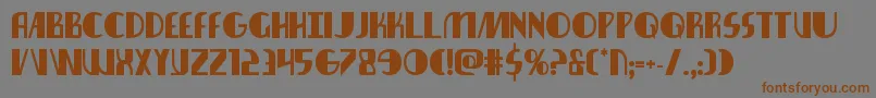 nathanbrazilbold1 1 Font – Brown Fonts on Gray Background
