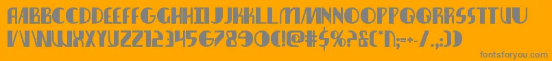 nathanbrazilbold1 1 Font – Gray Fonts on Orange Background