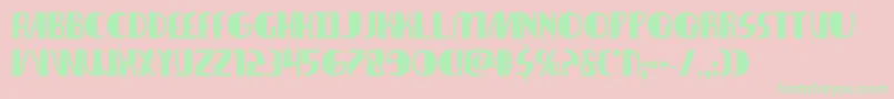 nathanbrazilbold1 1 Font – Green Fonts on Pink Background