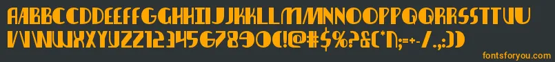 フォントnathanbrazilbold1 1 – 黒い背景にオレンジの文字