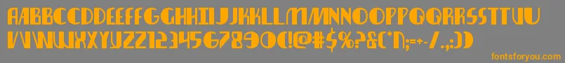 Шрифт nathanbrazilbold1 1 – оранжевые шрифты на сером фоне