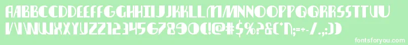 フォントnathanbrazilbold1 1 – 緑の背景に白い文字