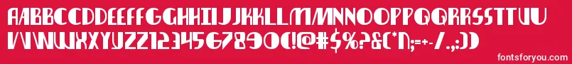 nathanbrazilbold1 1 Font – White Fonts on Red Background