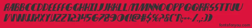 nathanbrazilboldital1 1 Font – Black Fonts on Red Background