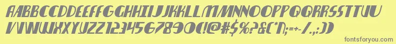 nathanbrazilboldital1 1 Font – Gray Fonts on Yellow Background