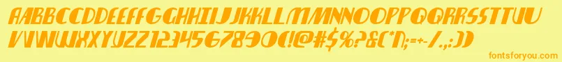 nathanbrazilboldital1 1 Font – Orange Fonts on Yellow Background