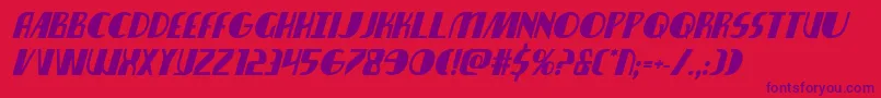 nathanbrazilboldital1 1-Schriftart – Violette Schriften auf rotem Hintergrund