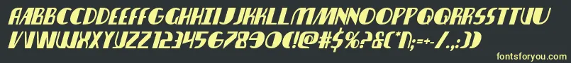 nathanbrazilboldital1 1 Font – Yellow Fonts on Black Background