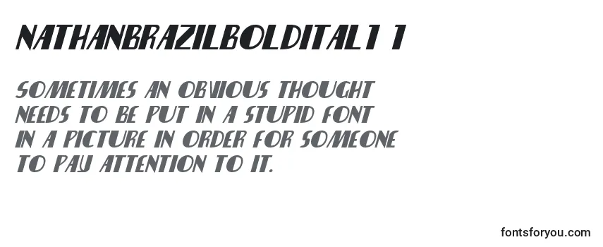 Review of the Nathanbrazilboldital1 1 Font
