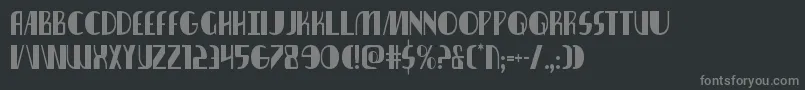 Czcionka nathanbrazilcond1 1 – szare czcionki na czarnym tle