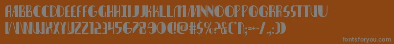 nathanbrazilcond1 1 Font – Gray Fonts on Brown Background