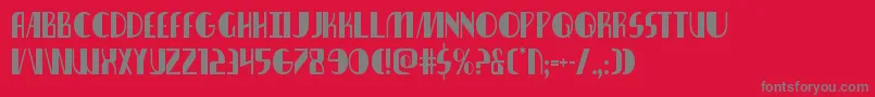 nathanbrazilcond1 1 Font – Gray Fonts on Red Background