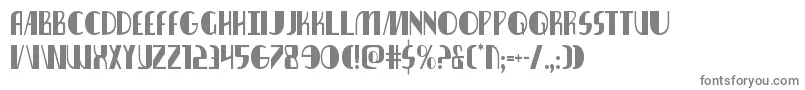 フォントnathanbrazilcond1 1 – 白い背景に灰色の文字