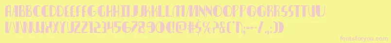 nathanbrazilcond1 1 Font – Pink Fonts on Yellow Background