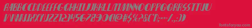 nathanbrazilcondital1 1 Font – Gray Fonts on Red Background