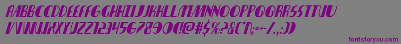 nathanbrazilcondital1 1 Font – Purple Fonts on Gray Background